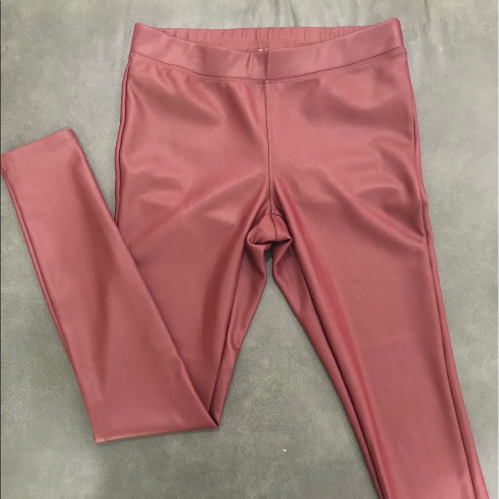 Faux leather leggings